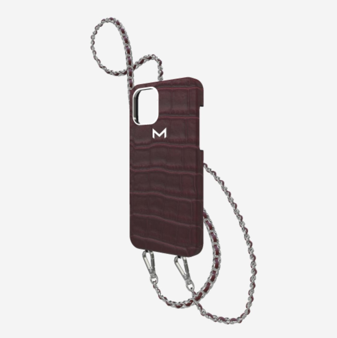 Classic Necklace Case for iPhone 13 Pro in Genuine Alligator