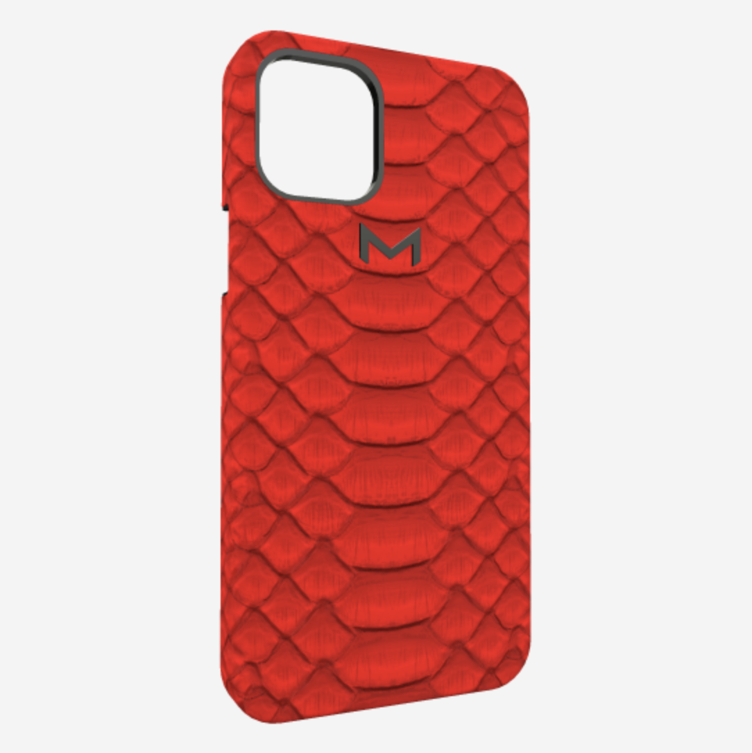 Classic Necklace Case for iPhone 13 Pro in Genuine Python 