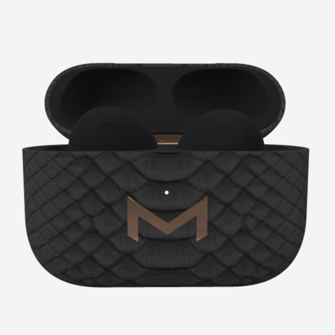 Custom AirPods 3 in Python Bond Black Rose Gold 