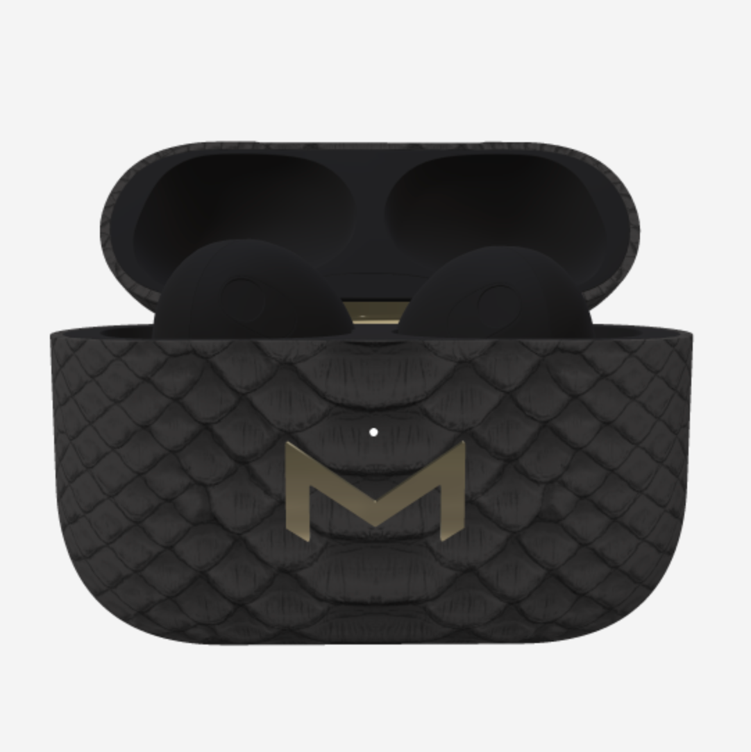 Custom AirPods 3 in Python Bond Black Yellow Gold 