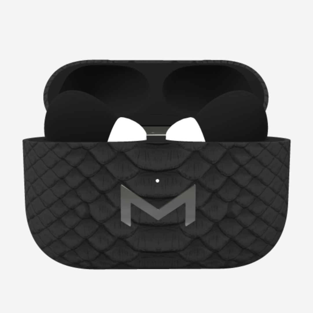 Custom AirPods Pro in Python Bond Black Steel 316 