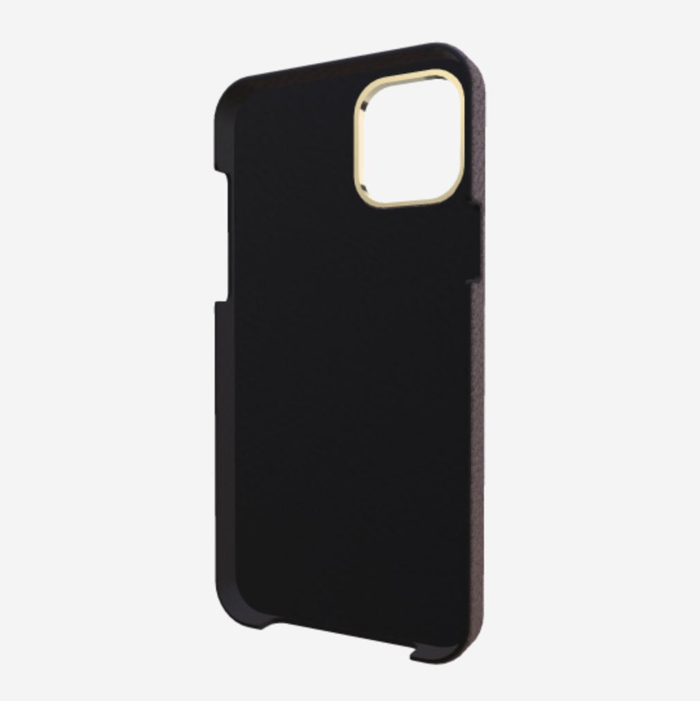 Finger Strap Case for iPhone 12 Pro in Genuine Calfskin 