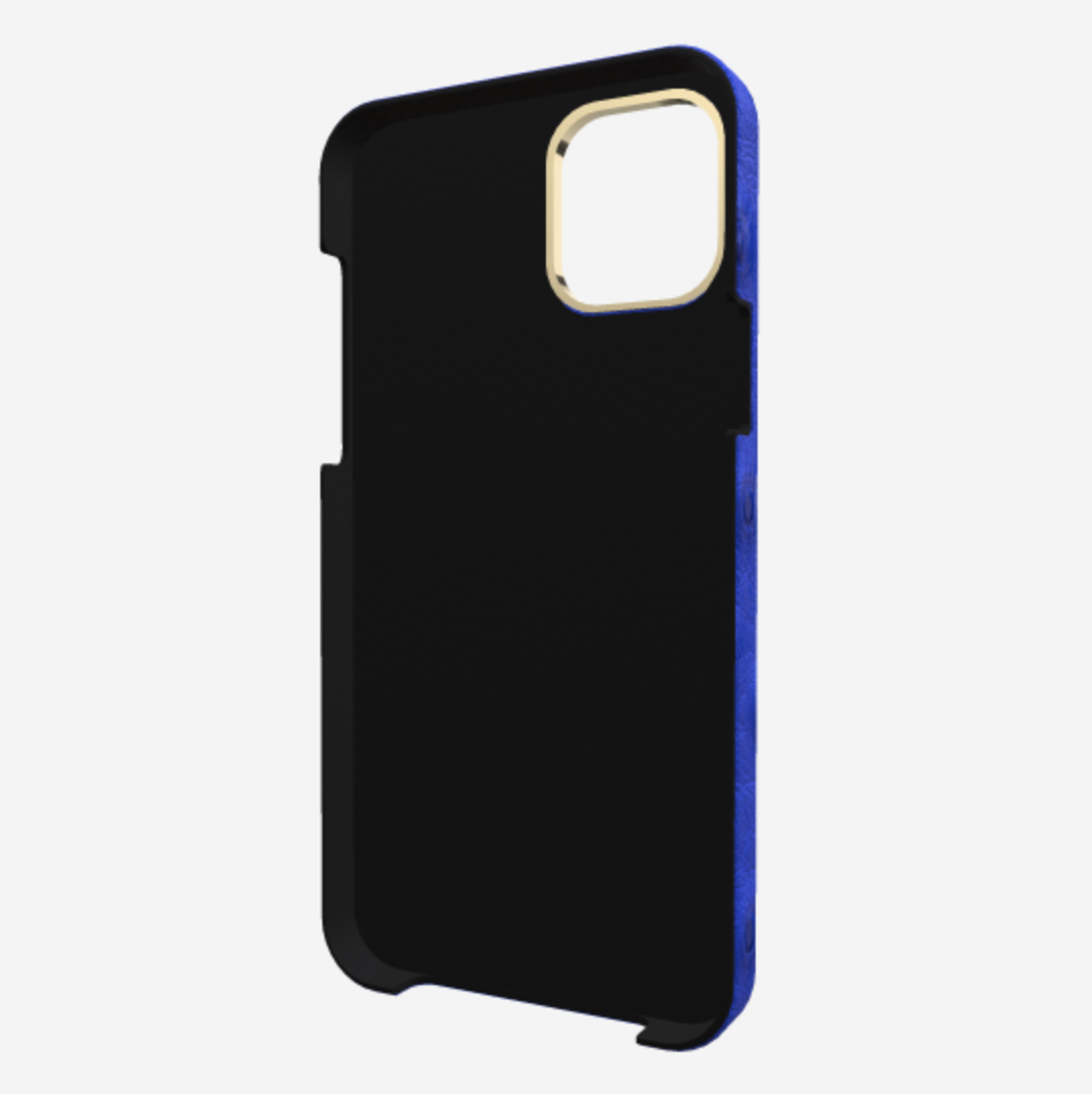Finger Strap Case for iPhone 12 Pro in Genuine Ostrich 
