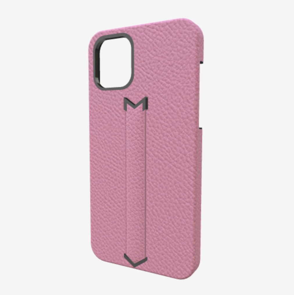 Finger Strap Case for iPhone 12 Pro Max in Genuine Calfskin 