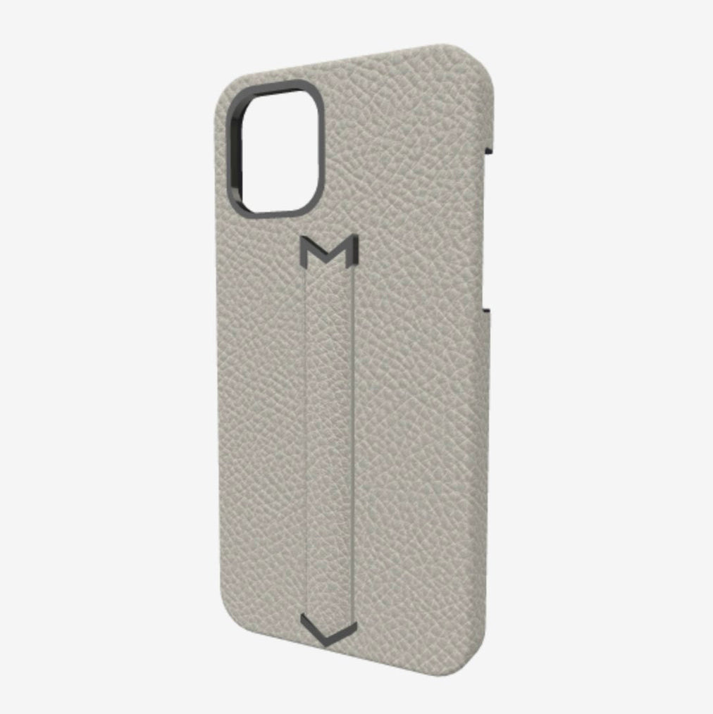 Finger Strap Case for iPhone 13 Pro in Genuine Calfskin 