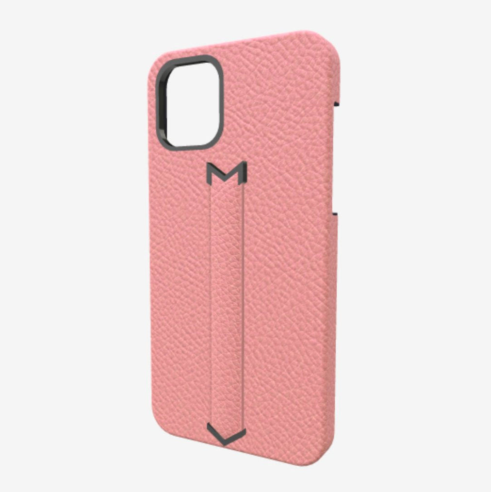 Finger Strap Case for iPhone 13 Pro in Genuine Calfskin 