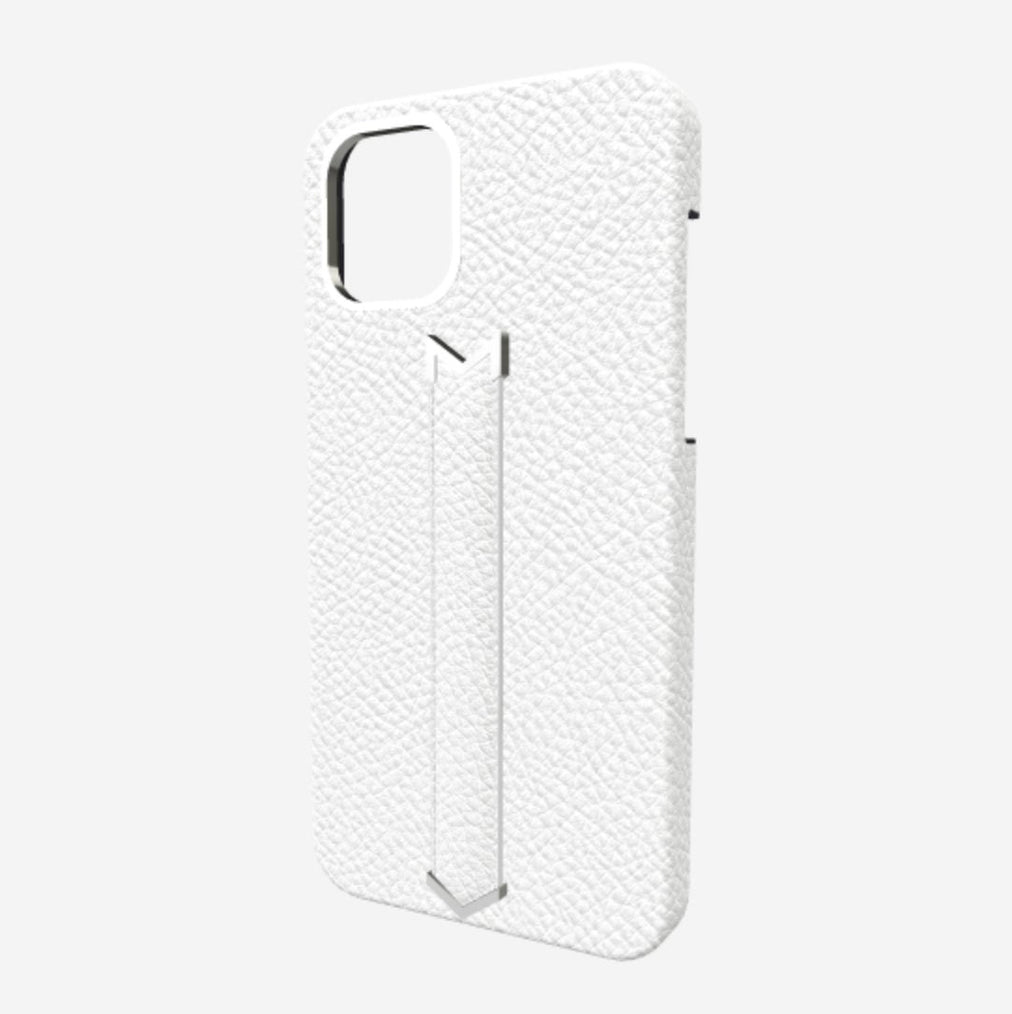 Finger Strap Case for iPhone 13 Pro in Genuine Calfskin 