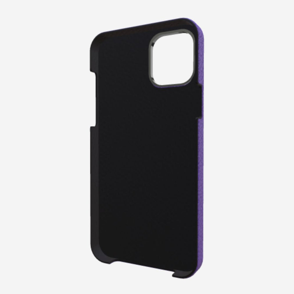 Finger Strap Case for iPhone 13 Pro Max in Genuine Calfskin 