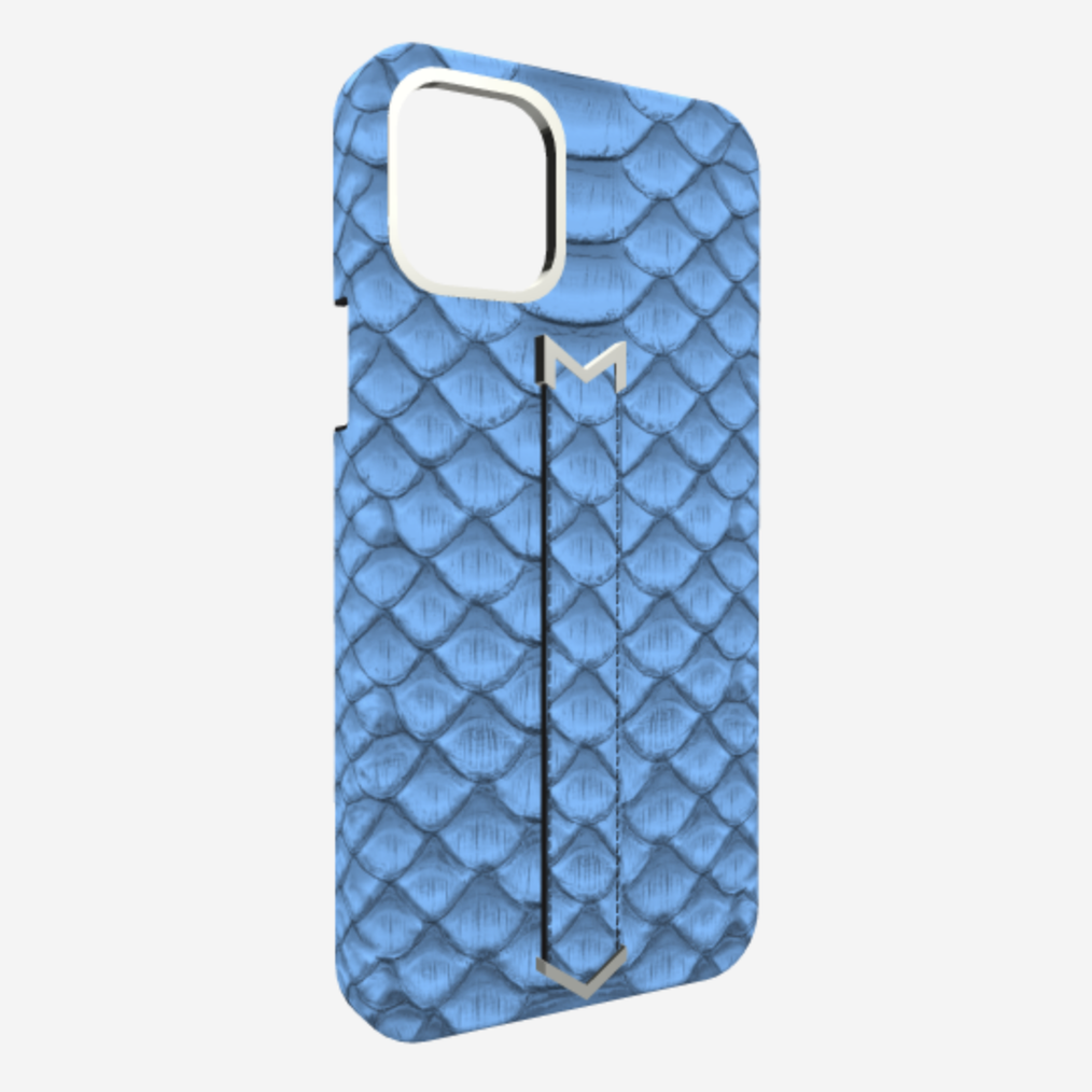 Finger Strap Case for iPhone 13 Pro Max in Genuine Python 