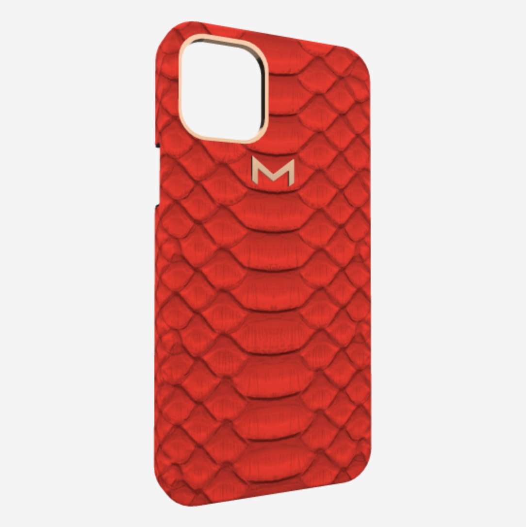 Necklace Case for iPhone 12 Pro Max in Genuine Python 