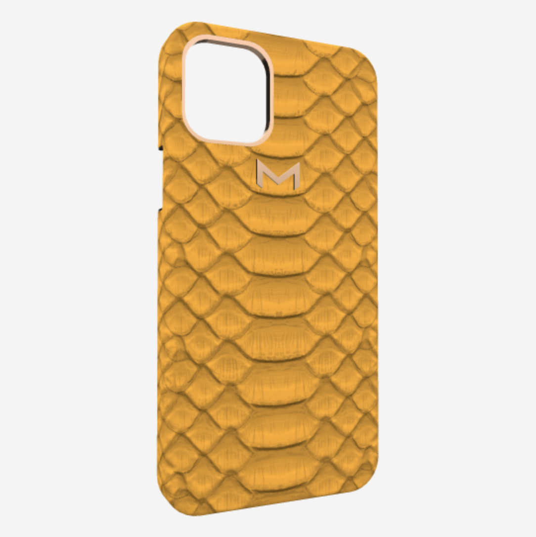 Necklace Case for iPhone 13 in Genuine Python 