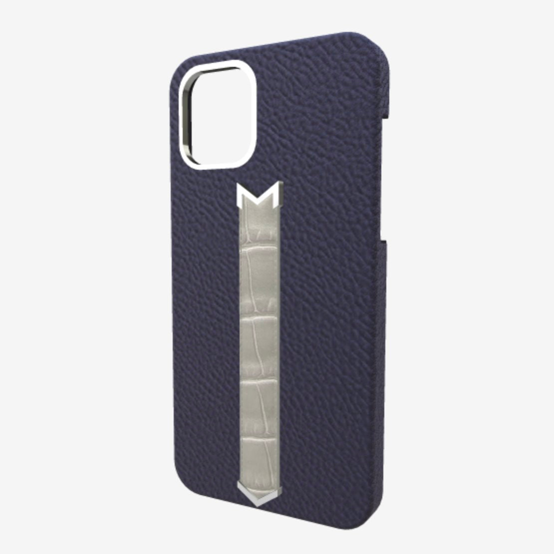 Finger Strap Case for iPhone 13 Pro in Genuine Calfskin